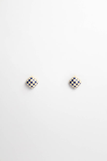 Squarecheck Earrings